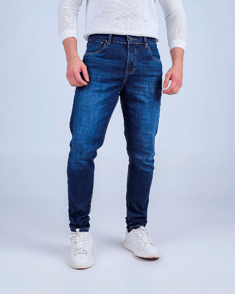 Calça Jeans Blue Wash Slim