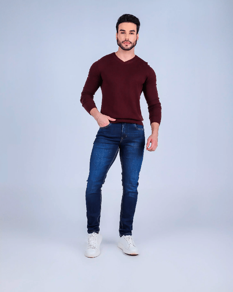 Calça Jeans Blue Wash Slim