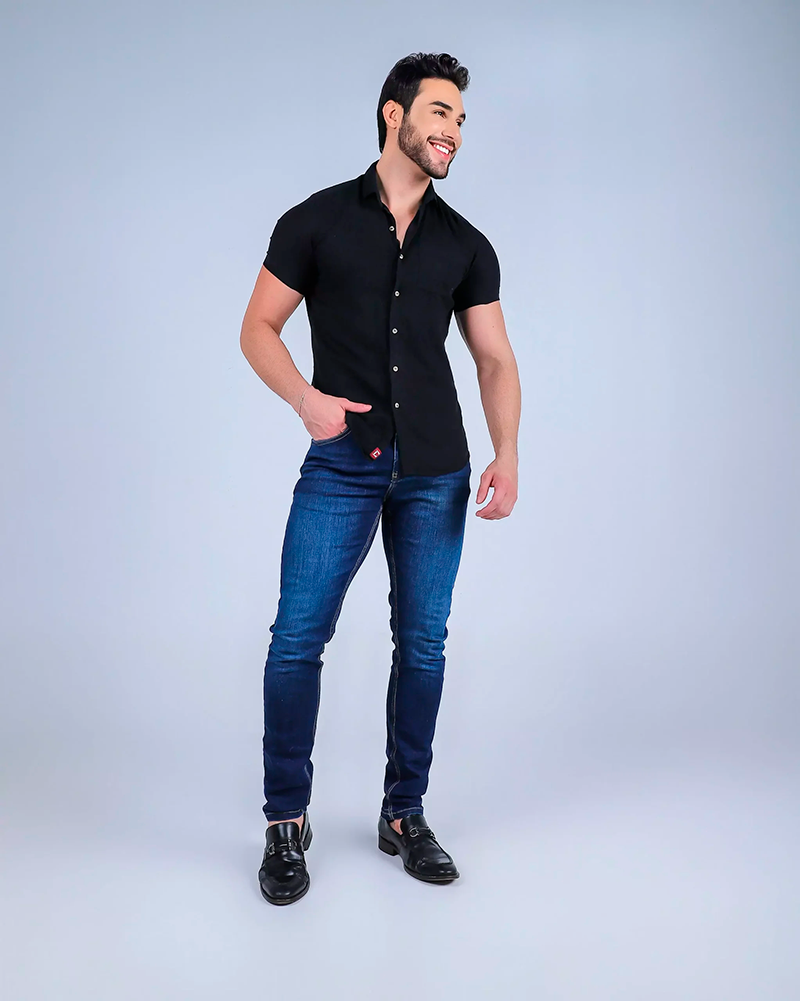 Calça Jeans Blue Wash Slim