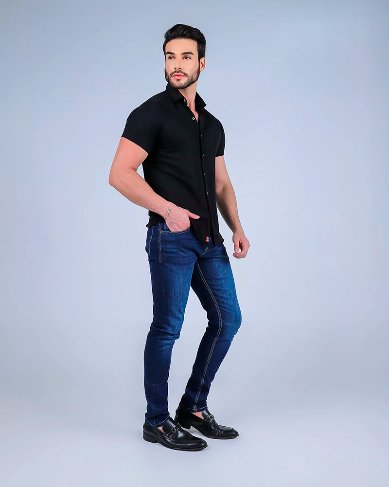 Calça Jeans Blue Wash Slim