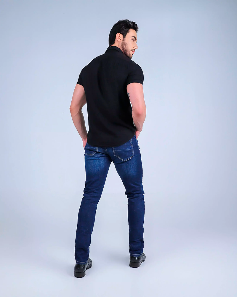 Calça Jeans Blue Wash Slim