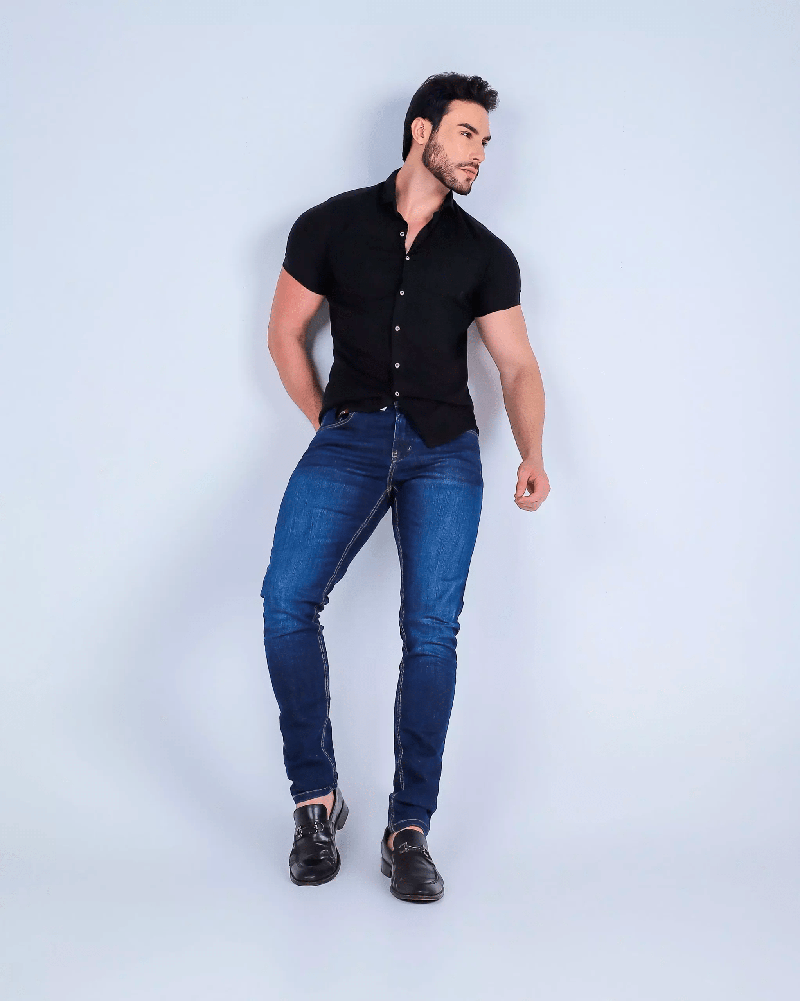 Calça Jeans Blue Wash Slim